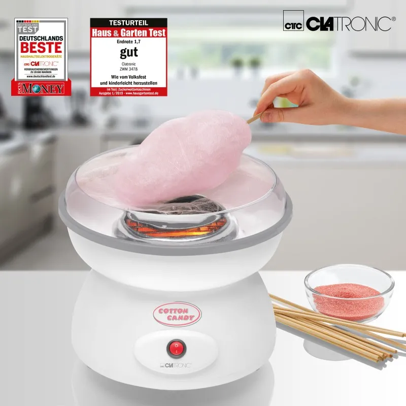 Апарат для приготування цукрової вати Clatronic ZWM 3478